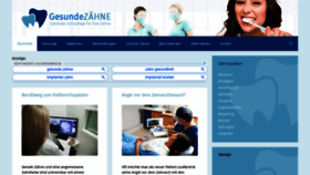 What Gesundezaehne24.de website looked like in 2020 (3 years ago)