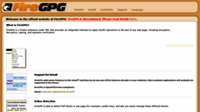What Getfiregpg.org website looked like in 2020 (3 years ago)