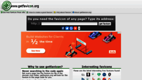 What Getfavicon.org website looked like in 2020 (3 years ago)