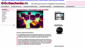 What Gigageschenke.de website looked like in 2020 (3 years ago)