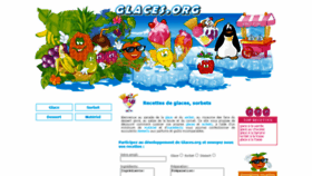 What Glaces.org website looked like in 2020 (3 years ago)