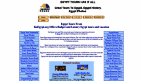 What Goegypt.org website looked like in 2020 (3 years ago)