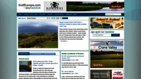 What Golfeurope.com website looked like in 2020 (3 years ago)