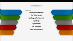 What Goodhope.org.uk website looked like in 2020 (3 years ago)