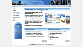 What Goosync.com website looked like in 2020 (3 years ago)