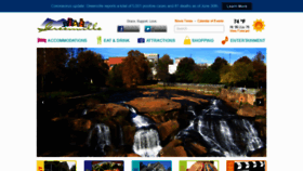 What Greenville.com website looked like in 2020 (3 years ago)
