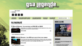 What Gtalegende.com website looked like in 2020 (3 years ago)
