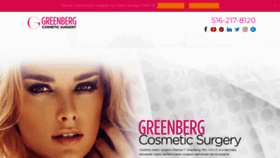 What Greenbergcosmeticsurgery.com website looked like in 2020 (3 years ago)