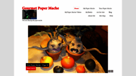 What Gourmetpapermache.com website looked like in 2020 (3 years ago)