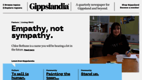 What Gippslandia.com.au website looked like in 2020 (3 years ago)