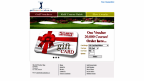 What Golfvouchershop.ie website looked like in 2020 (3 years ago)