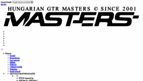 What Gtr-masters.hu website looked like in 2020 (3 years ago)