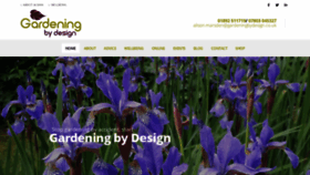 What Gardeningbydesign.co.uk website looked like in 2020 (3 years ago)