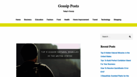 What Gossipposts.com website looked like in 2020 (3 years ago)