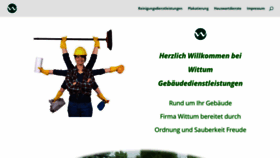 What Gebaeudereinigung-wittum.de website looked like in 2020 (3 years ago)