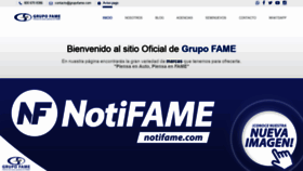 What Grupofame.com website looked like in 2020 (5 years ago)