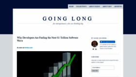 What Goinglongblog.com website looked like in 2020 (3 years ago)