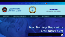 What Goodmorningmattresscenter.com website looked like in 2020 (3 years ago)