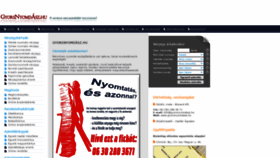 What Gyorsnyomdasz.hu website looked like in 2020 (3 years ago)