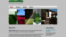 What Greenscapes.ae website looked like in 2020 (3 years ago)