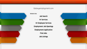 What Galaxyemployment.com website looked like in 2020 (3 years ago)