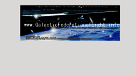 What Galacticfederationoflight.info website looked like in 2020 (3 years ago)