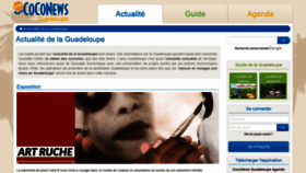 What Guadeloupe.coconews.com website looked like in 2020 (3 years ago)