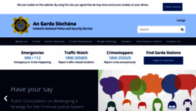 What Garda.ie website looked like in 2020 (3 years ago)