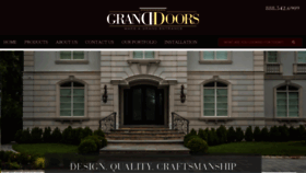 What Granddoors.com website looked like in 2020 (3 years ago)