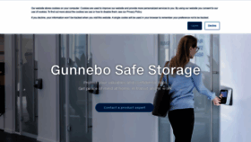 What Gunnebosafestorage.com website looked like in 2020 (3 years ago)