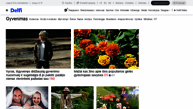 What Gyvenimas.delfi.lt website looked like in 2020 (3 years ago)