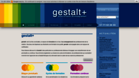 What Gestalt-plus.fr website looked like in 2020 (3 years ago)