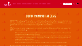 What Gems-girls.org website looked like in 2020 (3 years ago)