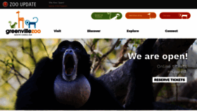 What Greenvillezoo.com website looked like in 2020 (3 years ago)