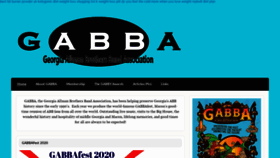 What Gabbafest.org website looked like in 2020 (3 years ago)