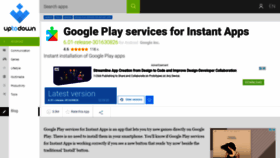 What Google-play-services-for-instant-apps.en.uptodown.com website looked like in 2020 (3 years ago)