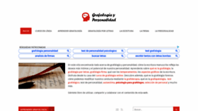What Grafologiaypersonalidad.com website looked like in 2020 (4 years ago)