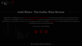 What Gothwines.com website looked like in 2020 (3 years ago)