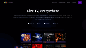 What Getchannels.com website looked like in 2020 (4 years ago)