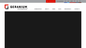 What Geranium.com website looked like in 2020 (3 years ago)