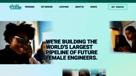 What Girlswhocode.com website looked like in 2020 (3 years ago)