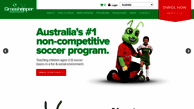What Grasshoppersoccer.com.au website looked like in 2020 (3 years ago)