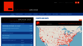 What Gunviolencearchive.org website looked like in 2020 (3 years ago)