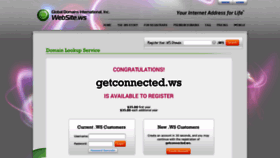 What Getconnected.ws website looked like in 2020 (3 years ago)