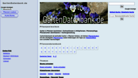 What Gartendatenbank.de website looked like in 2020 (3 years ago)
