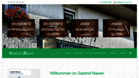 What Gasthof-maxen.de website looked like in 2020 (3 years ago)