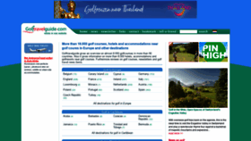 What Golftravelguide.com website looked like in 2020 (3 years ago)