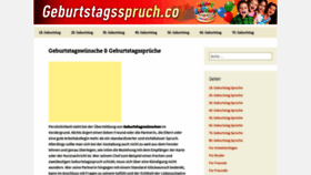 What Geburtstagsspruch.co website looked like in 2020 (3 years ago)