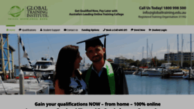 What Globaltraining.edu.au website looked like in 2020 (3 years ago)