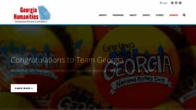 What Georgiahumanities.org website looked like in 2020 (3 years ago)